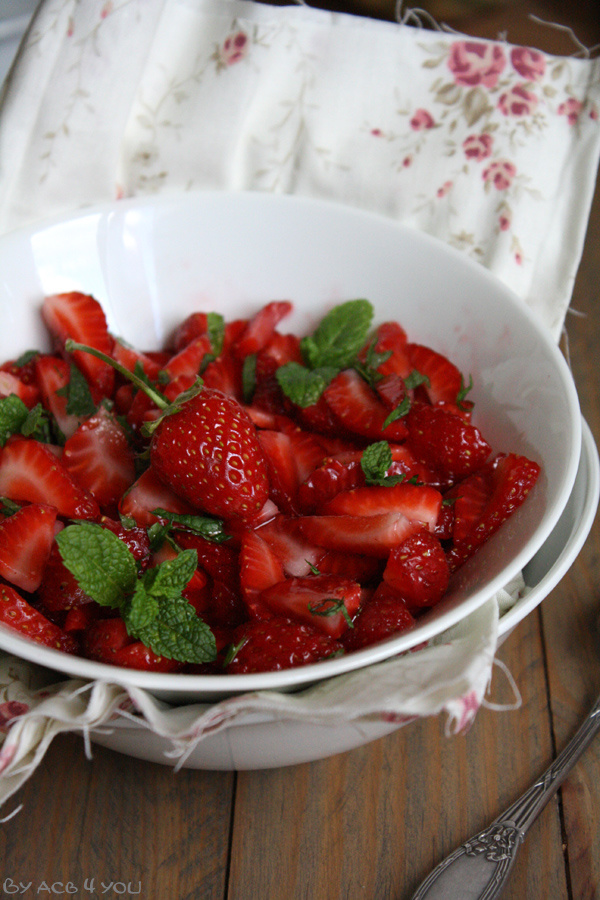 salade de fraises
