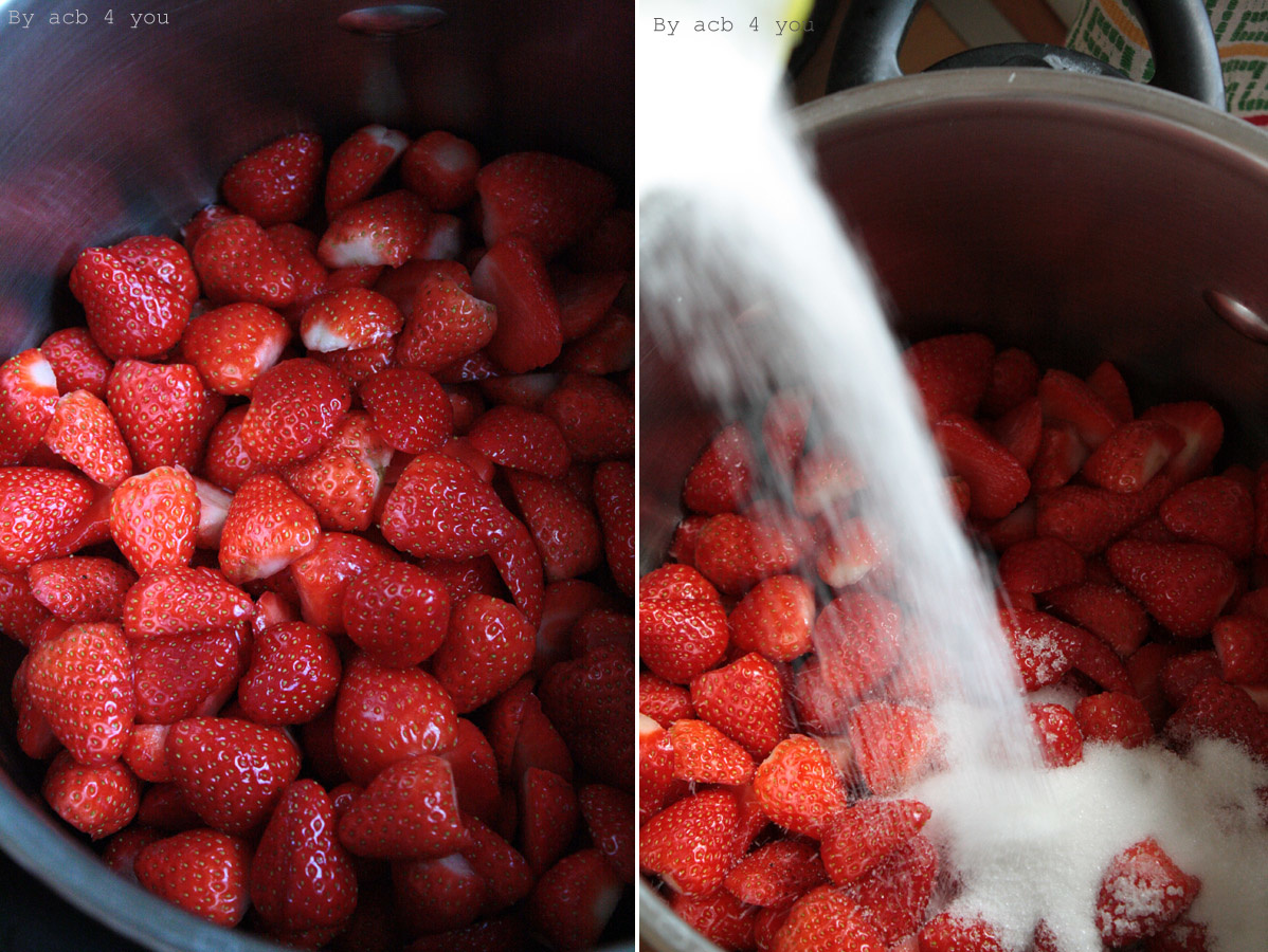 Confiture de fraises à 3 temps