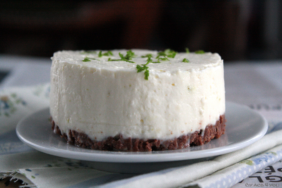 Cheesecake sans cuisson chocolat-citron vert