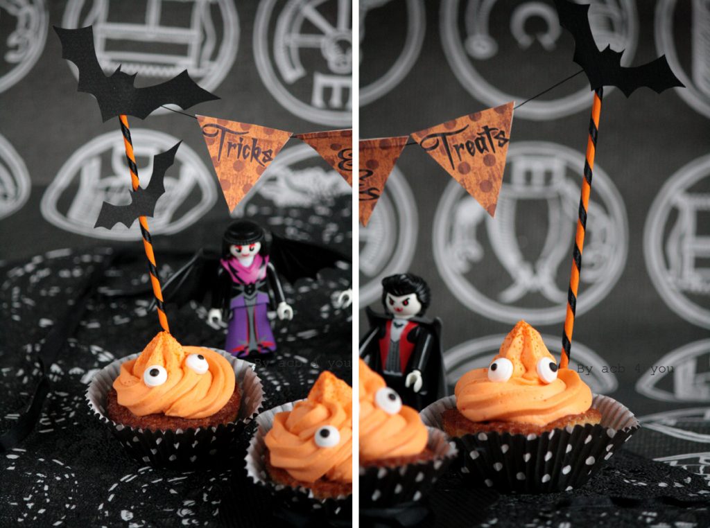 Cupcakes d'Halloween farceurs
