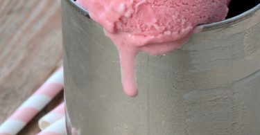 crème glacée aux fraises