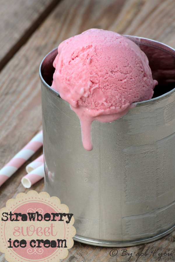 Crème glacée à la fraise