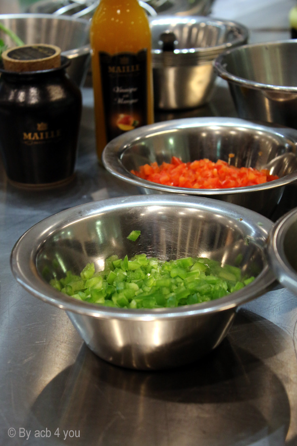 Cours de cuisine à Ferrandi: Les nouveaux usages des moutardes et vinaigres Maille 