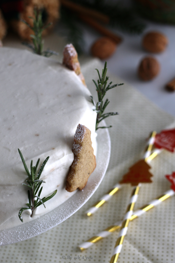 Gâteau de Noël aux noix et sirop d'érable