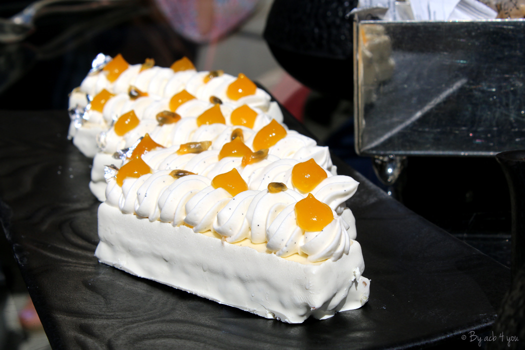 Cheesecake mangue passion avec vinaigre de mangue