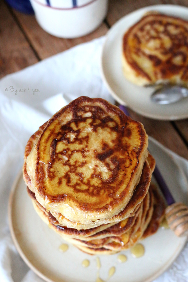 pancakes fluffy au miel