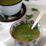 Green soupe anti gaspi aux fanes de radis et vert de poireaux
