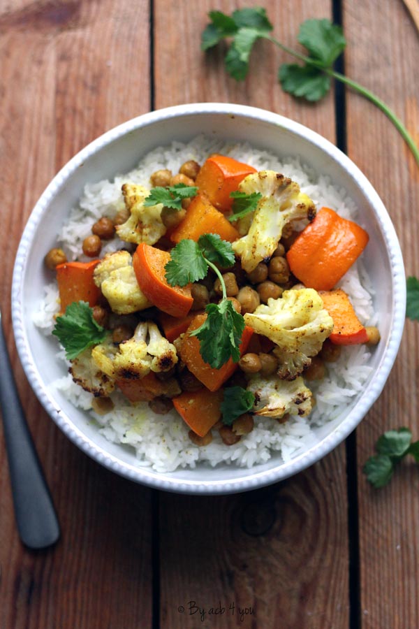 Légumes d’automne rôtis au curry