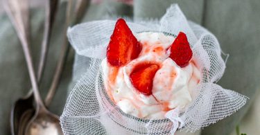 Dessert Fontainebleau aux fraises