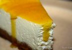 cheesecake speculoos et coulis fruit de la passion