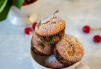 muffins rhubarbe et cerise