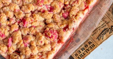 crumble pommes pralines roses