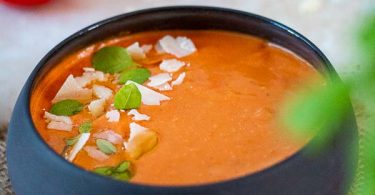 soupe de tomates rôties